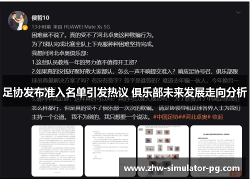 足协发布准入名单引发热议 俱乐部未来发展走向分析 足协发布准入名单引发热议 俱乐部未来发展走向分析